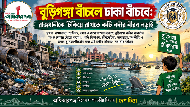 বুড়িগঙ্গা বাঁচলে ঢাকা বাঁচবে: রাজধানীকে টিকিয়ে রাখতে কটি নদীর নীরব লড়াই